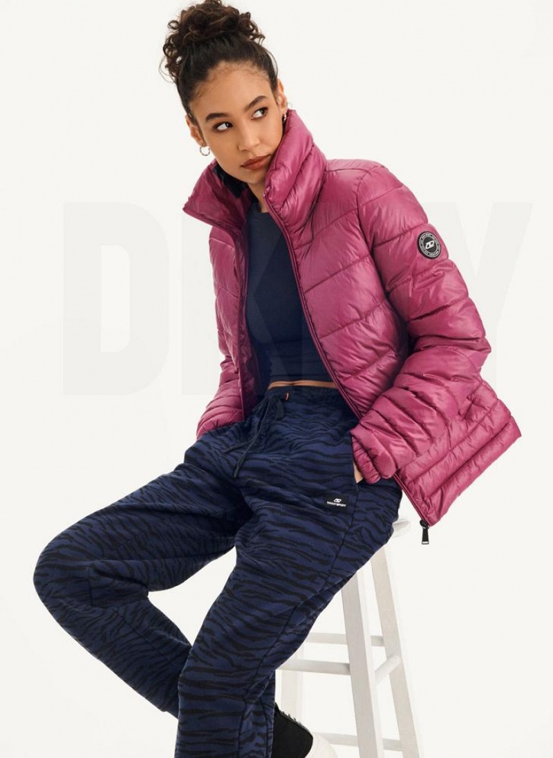 DKNY Packable With Bag Pufferjacke Damen Lila | Austria_D1583