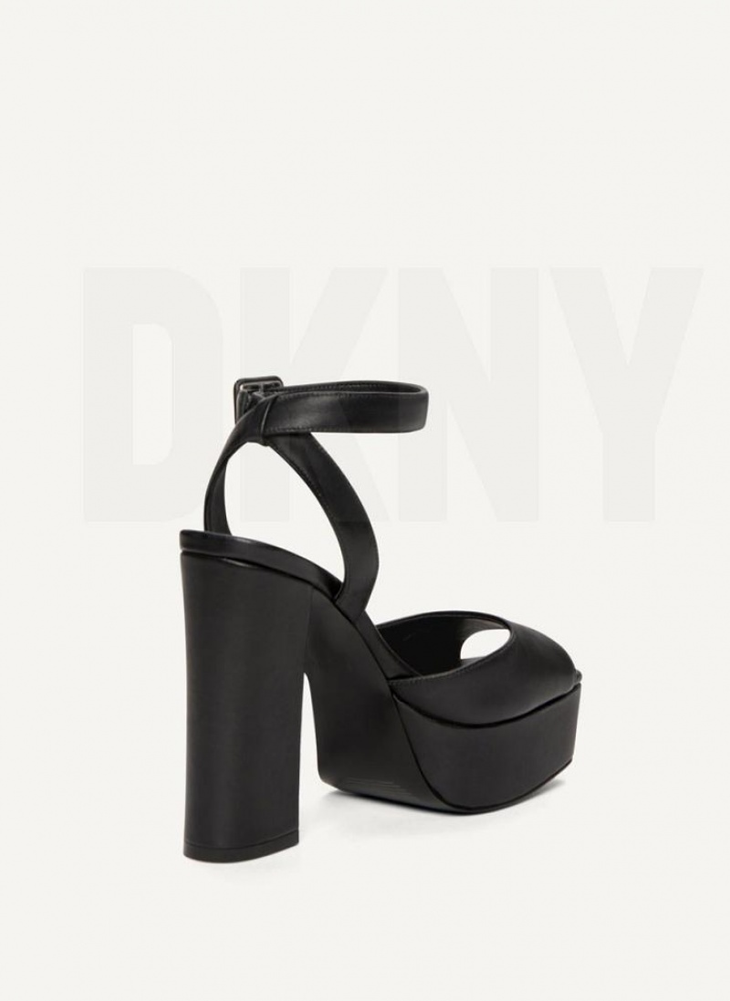 DKNY Party Plattform Hohe Schuhe Damen Schwarz | Austria_D0346