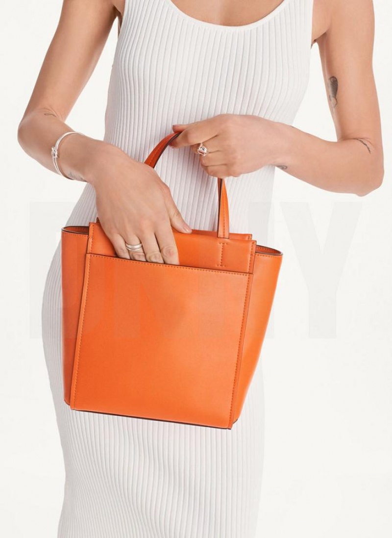 DKNY Pax North-South Tote Umhängetasche Damen Orange | Austria_D0515