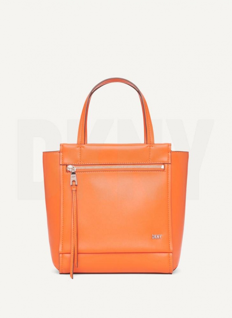 DKNY Pax North-South Tote Umhängetasche Damen Orange | Austria_D0515