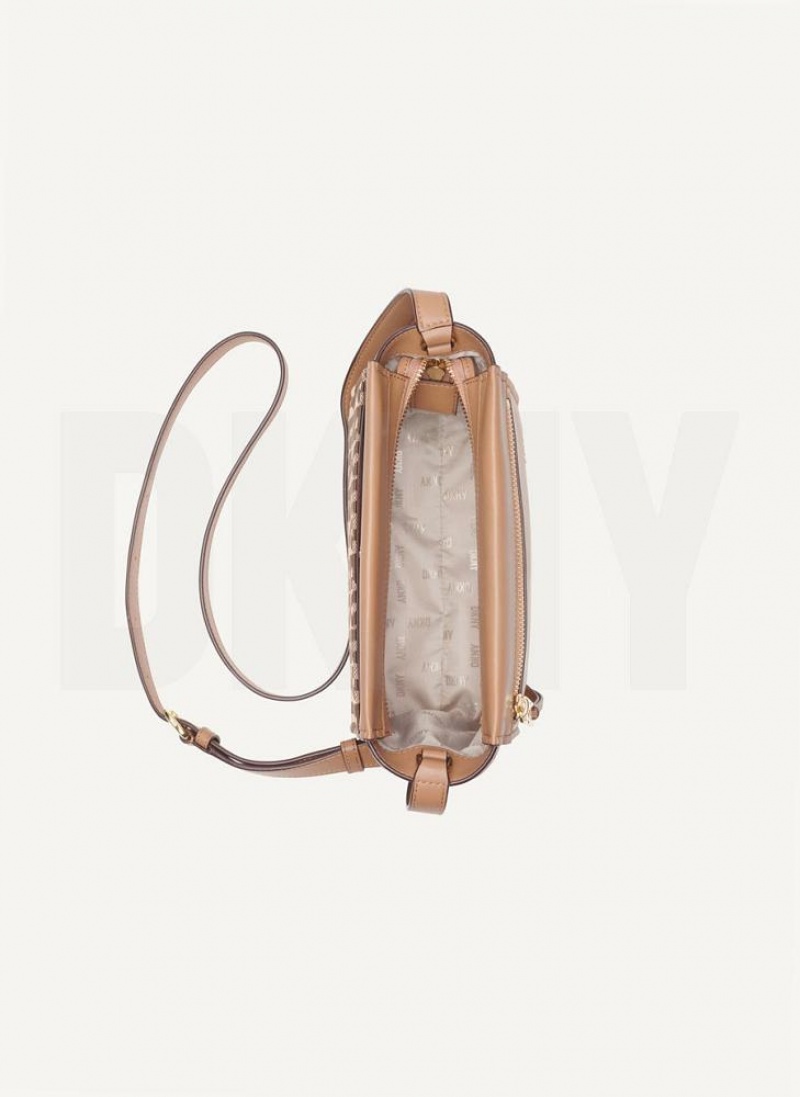 DKNY Pax Umhängetasche Damen Braun | Austria_D0632