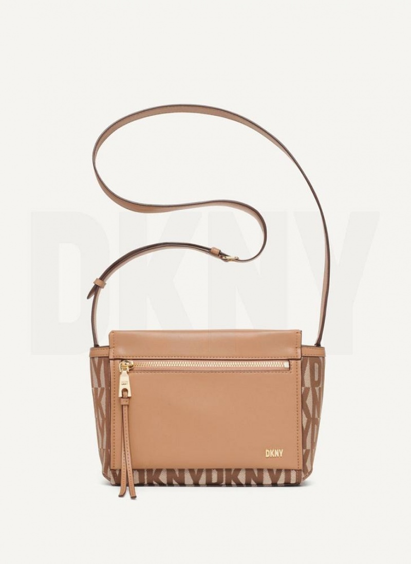 DKNY Pax Umhängetasche Damen Braun | Austria_D0632