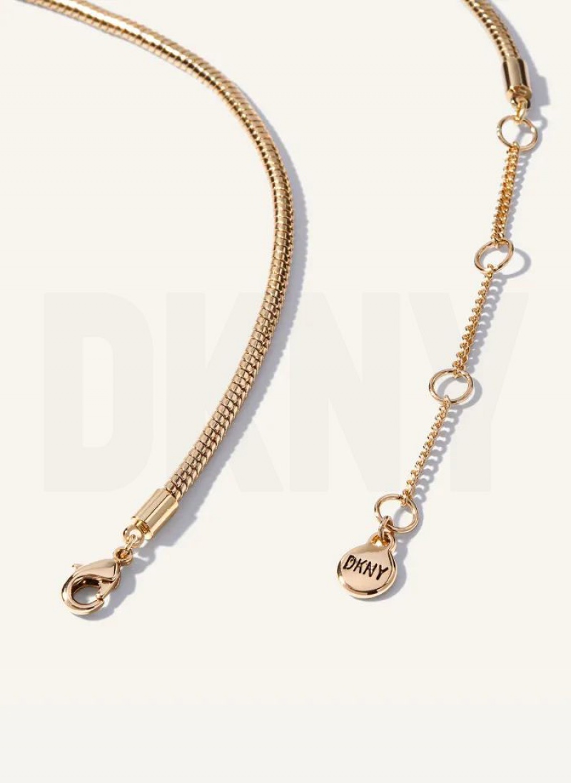 DKNY Pendant Halskette Damen Gold | Austria_D1628