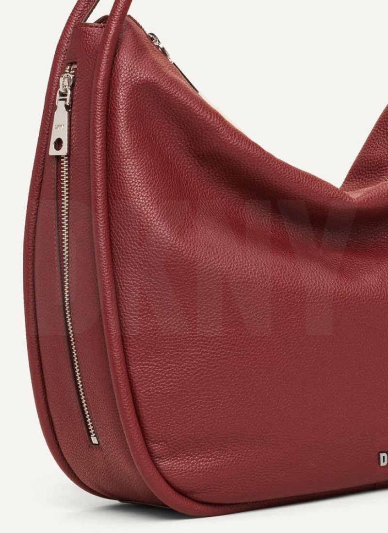 DKNY Phoebe Hobo Tragetaschen Damen Bordeaux | Austria_D0985