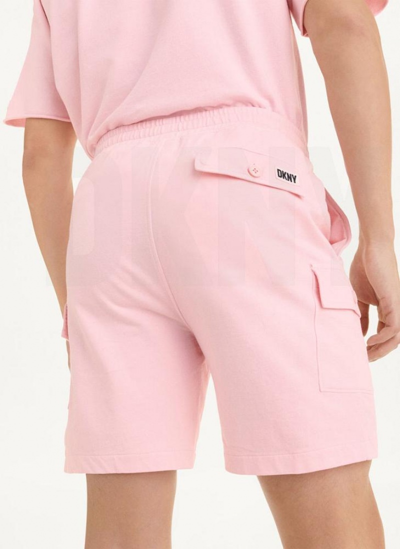 DKNY Pigment Garment Dye Kurze Hose Herren Rosa | Austria_D0817