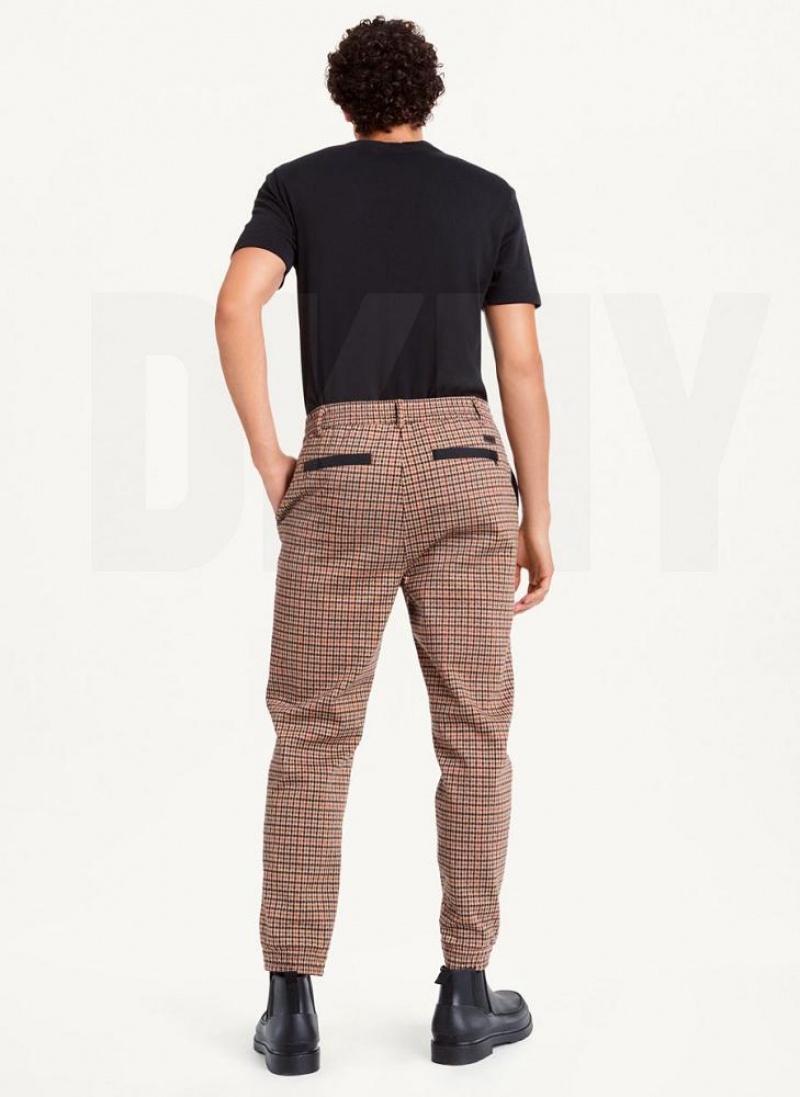 DKNY Plaid Contrast Cargo Jogginghose Herren Mehrfarbig | Austria_D1808