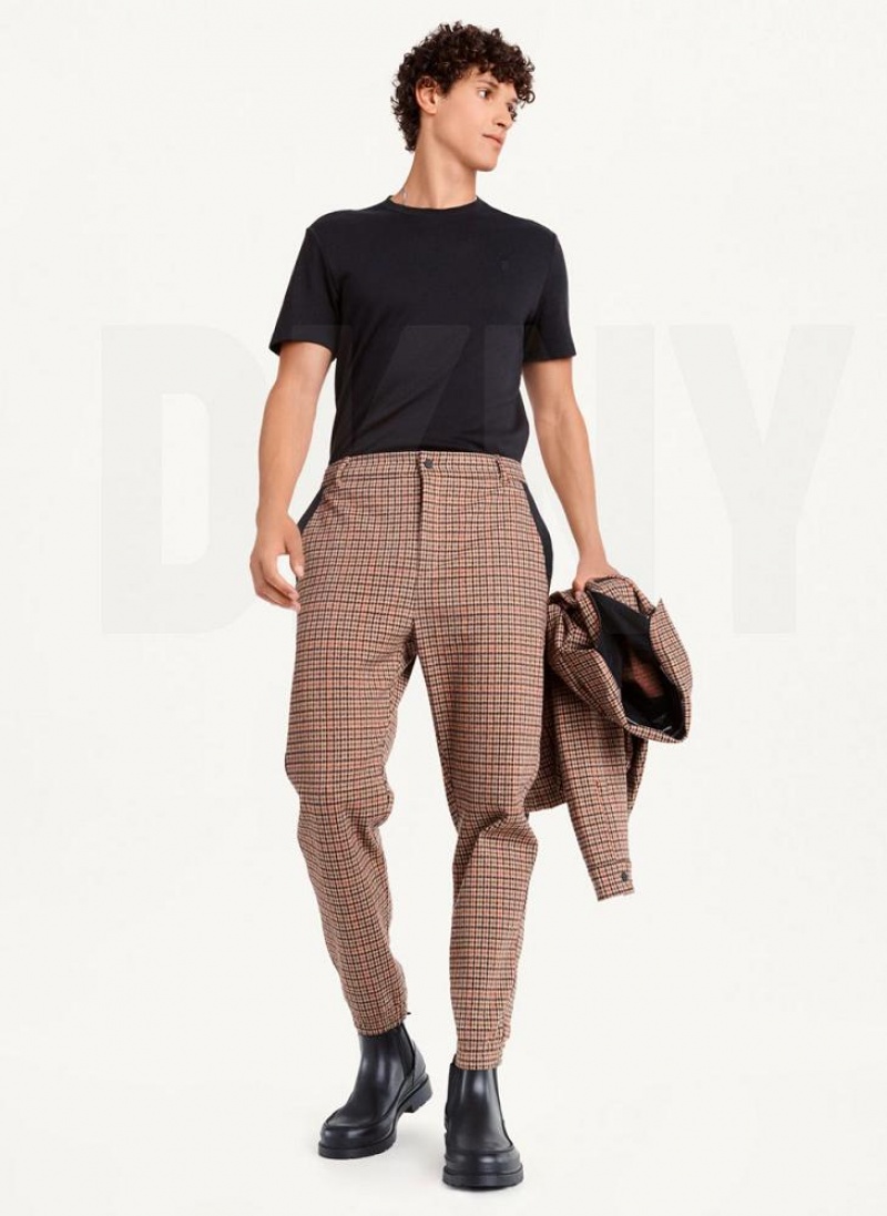 DKNY Plaid Contrast Cargo Jogginghose Herren Mehrfarbig | Austria_D1808