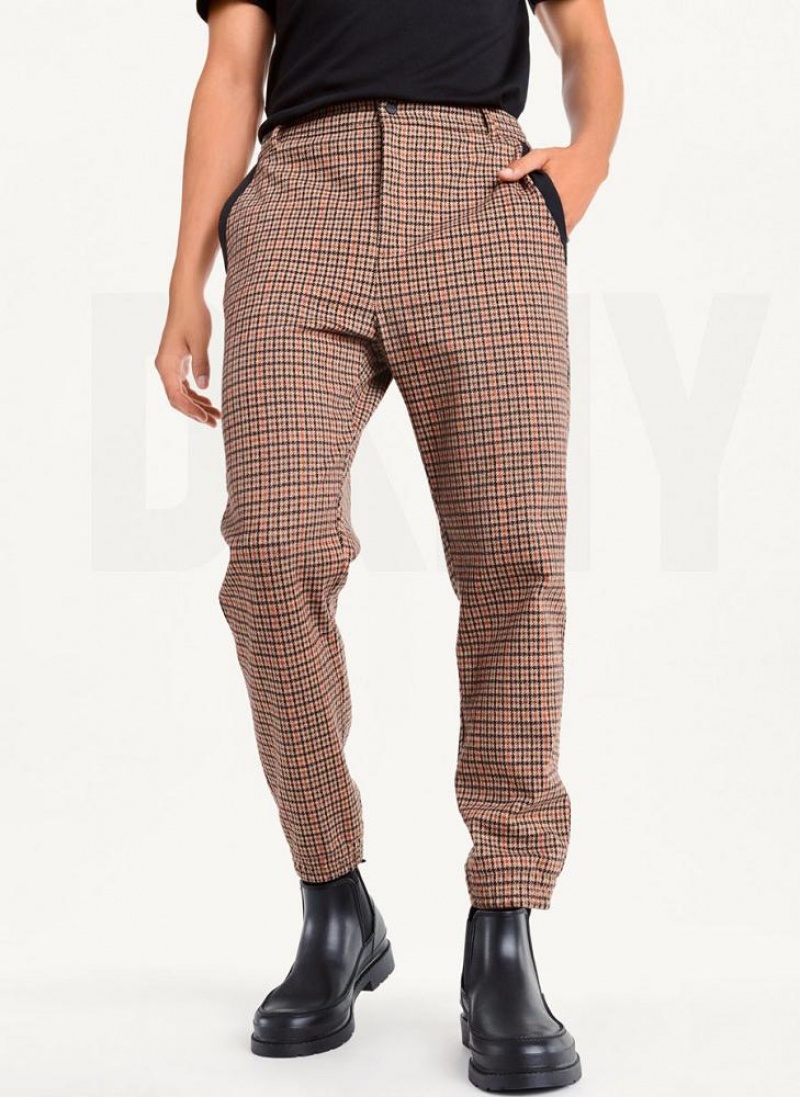 DKNY Plaid Contrast Cargo Jogginghose Herren Mehrfarbig | Austria_D1808