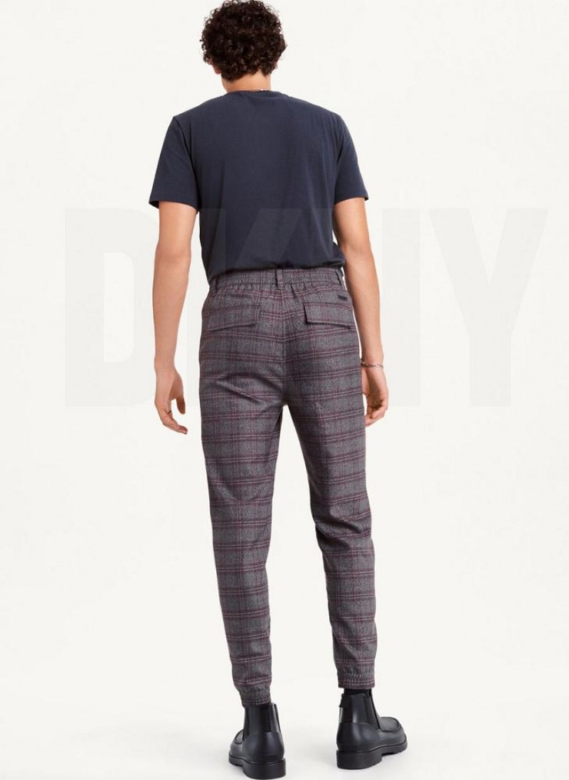 DKNY Plaid Jogginghose Herren Mehrfarbig | Austria_D1877