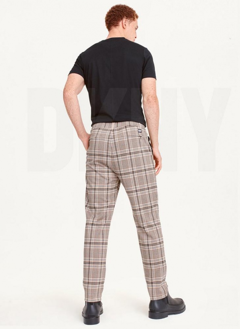 DKNY Plaids Hose Herren Braun | Austria_D1963