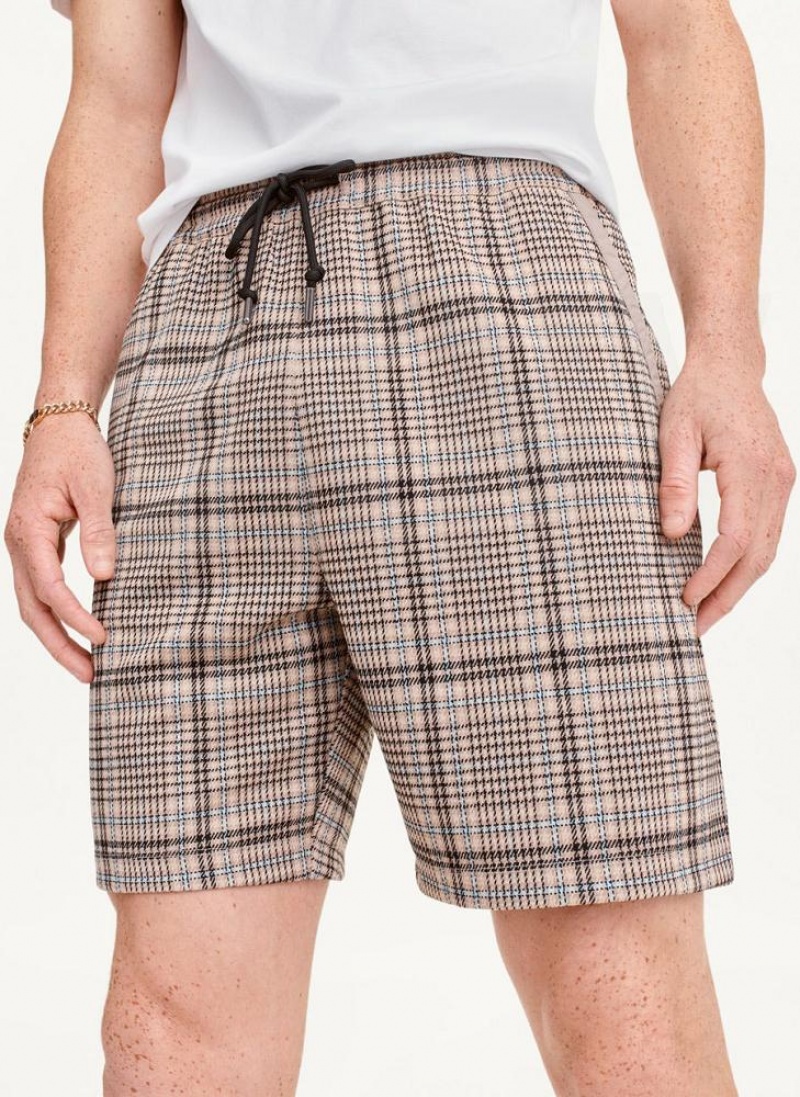 DKNY Plaids Kurze Hose Herren Braun | Austria_D1866