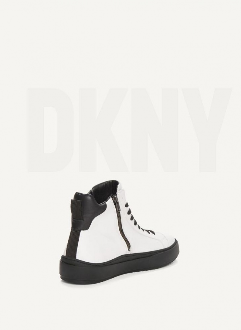 DKNY Plain Hi Top Stiefel Herren Weiß | Austria_D0273