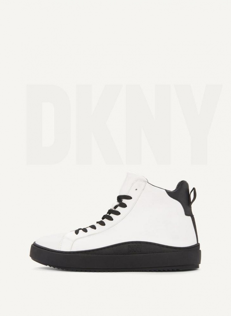 DKNY Plain Hi Top Stiefel Herren Weiß | Austria_D0273