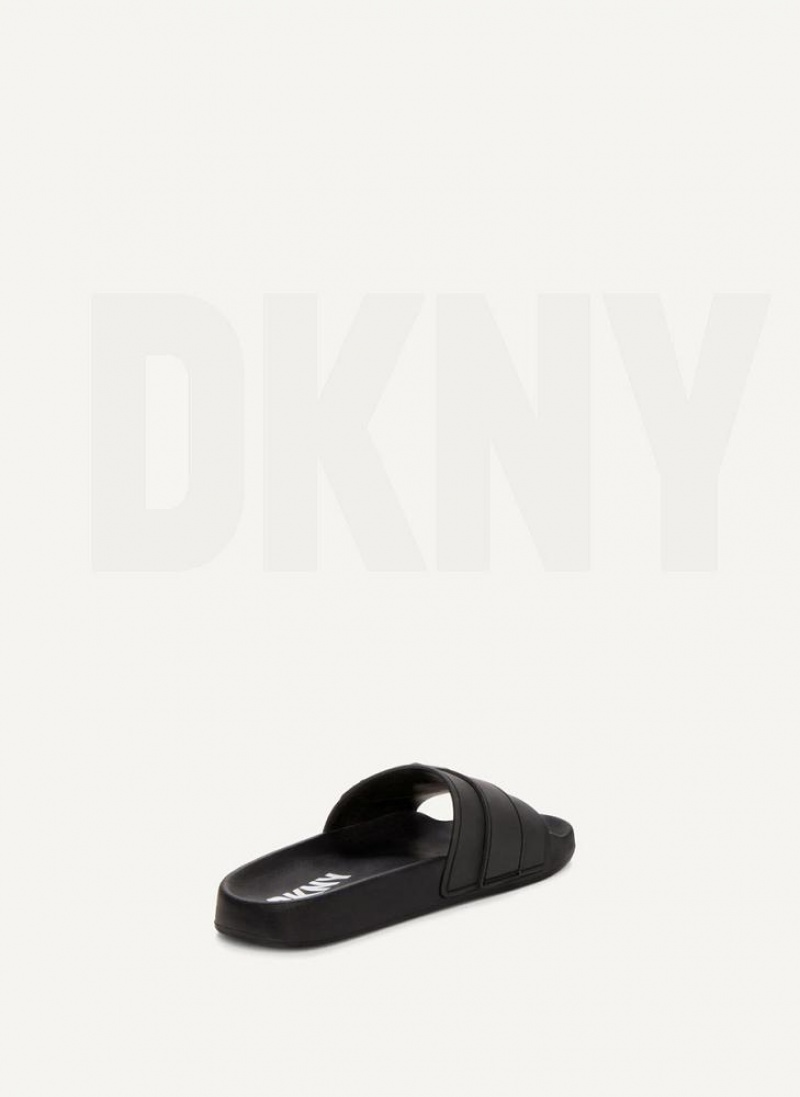 DKNY Pool Pantoletten Damen Schwarz | Austria_D1358