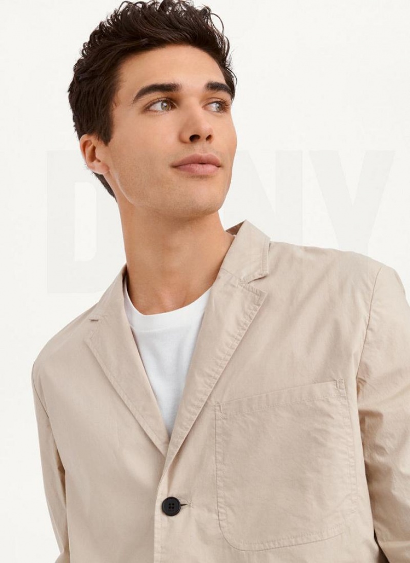 DKNY Poplin Blazer Herren Khaki | Austria_D0241