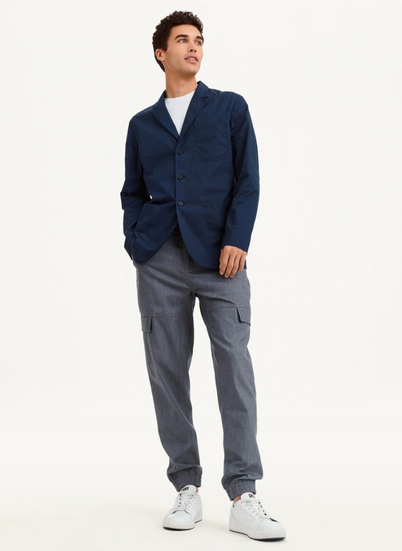 DKNY Poplin Blazer Herren Navy | Austria_D0743