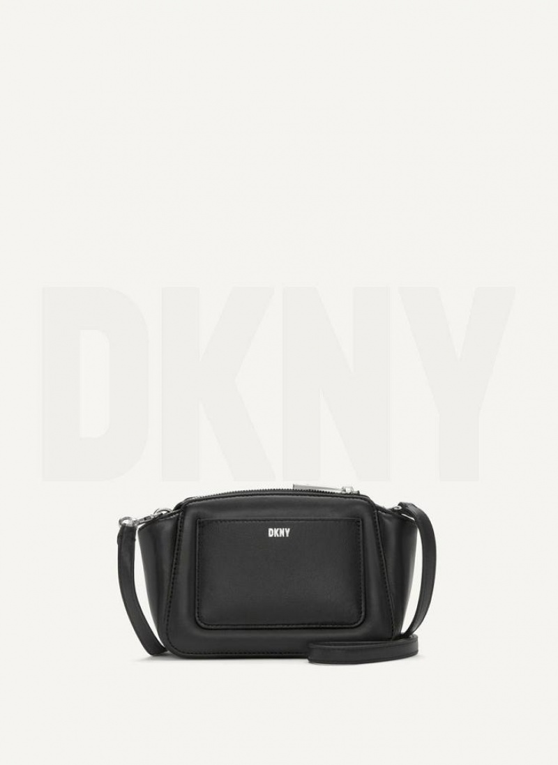 DKNY Pragmatist Mini Dome Gesteppt Umhängetasche Damen Schwarz | Austria_D0500