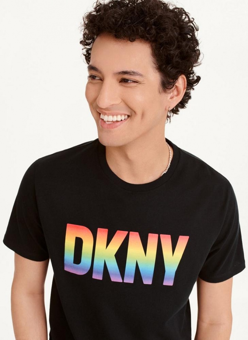 DKNY Pride T-shirts Herren Schwarz | Austria_D1868