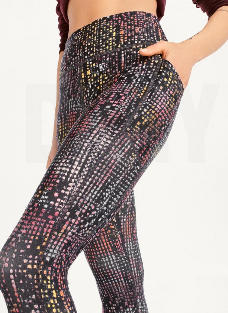 DKNY Printed Leggings Damen Navy | Austria_D0132