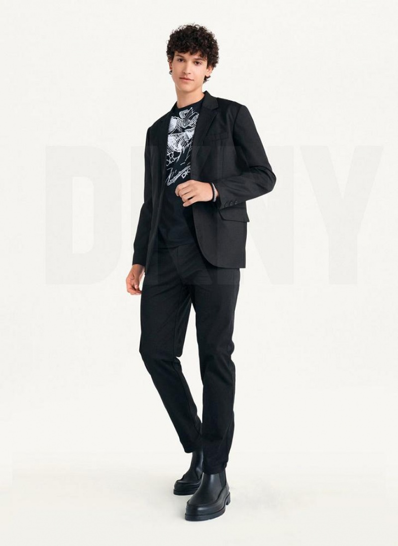 DKNY Relaxed Blazer Herren Schwarz | Austria_D1586