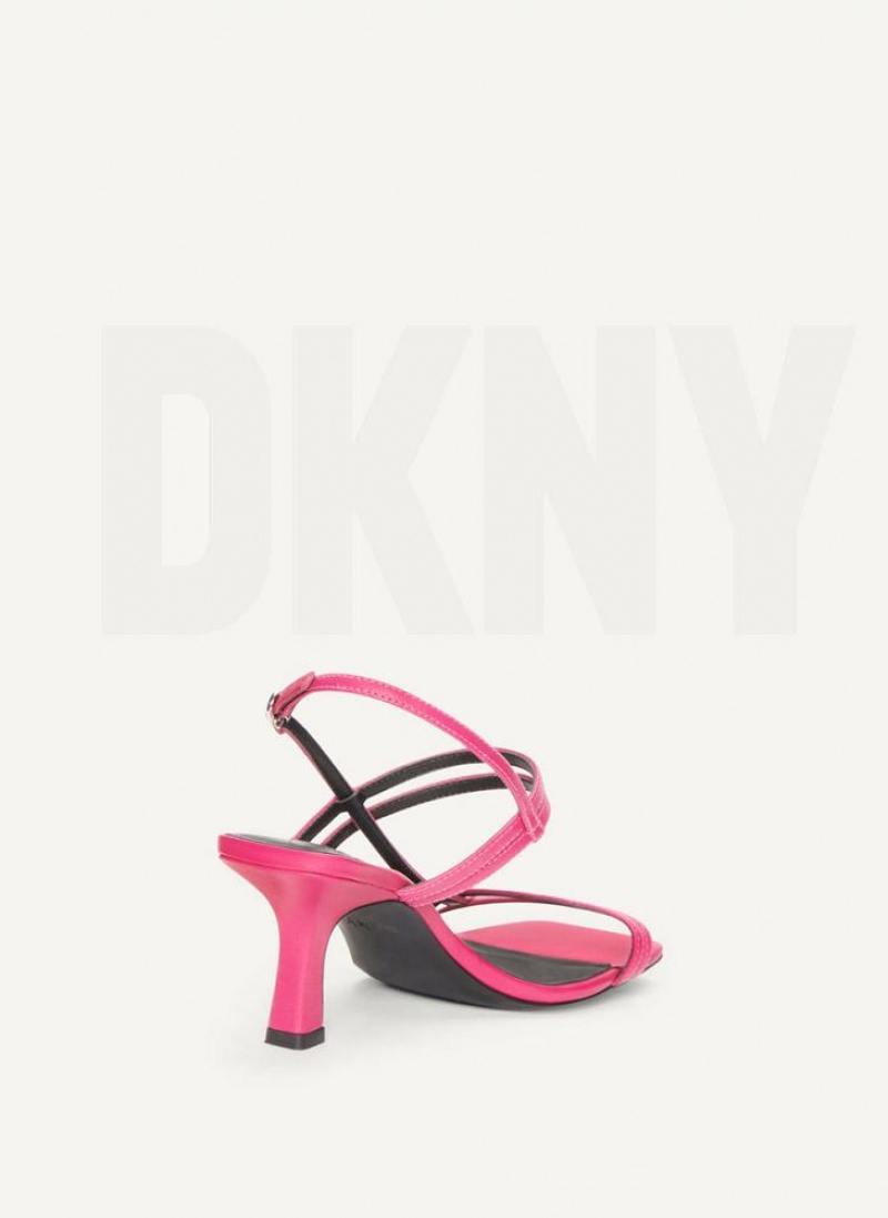 DKNY Riemchen Heel Sandalen Damen Rosa | Austria_D1149