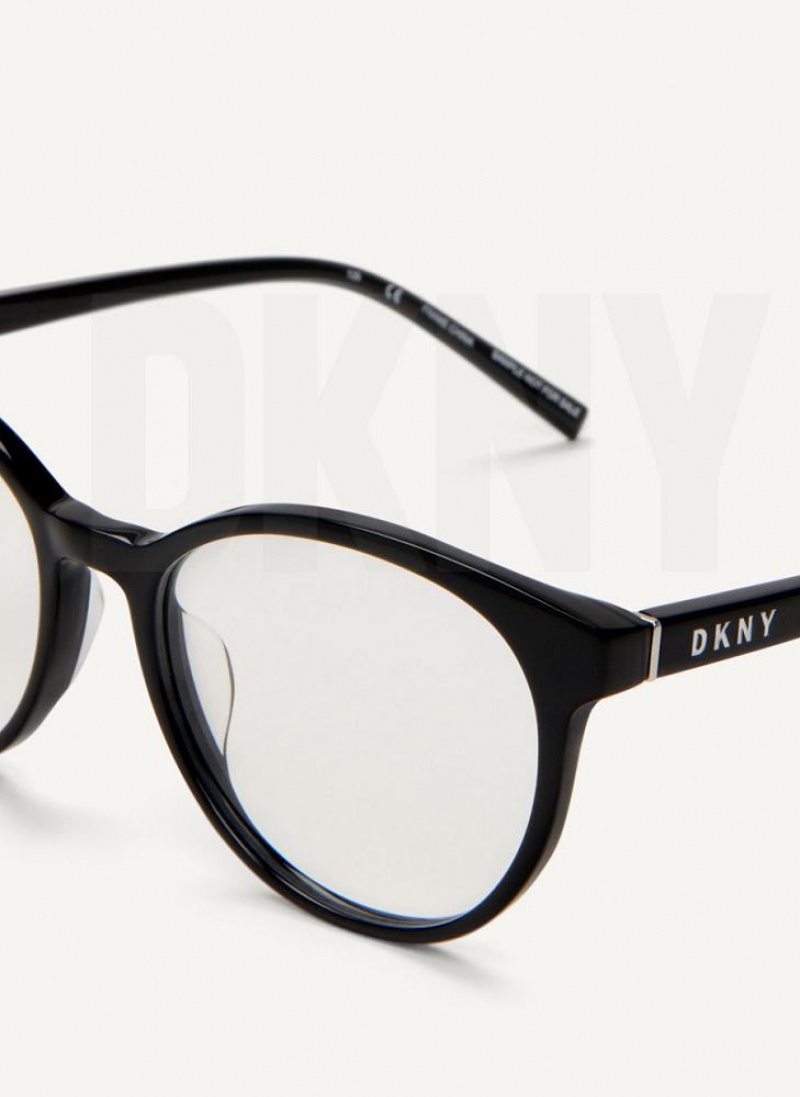 DKNY Round Brille Damen Schwarz | Austria_D1189