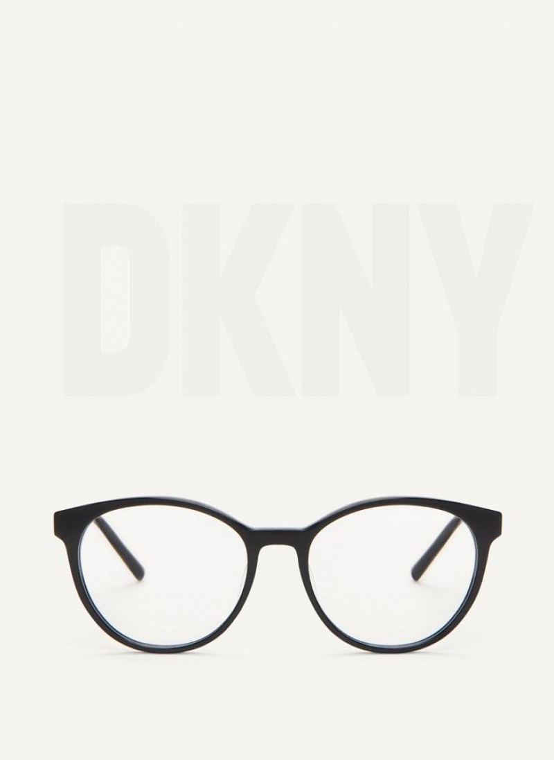 DKNY Round Brille Damen Schwarz | Austria_D1189