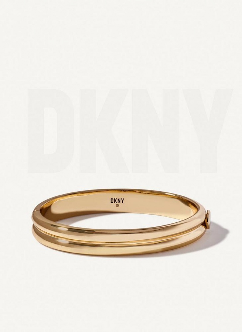 DKNY Rounded Armreif Damen Gold | Austria_D1051