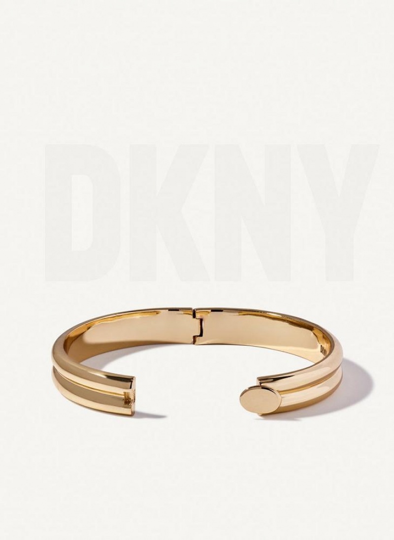 DKNY Rounded Armreif Damen Gold | Austria_D1051