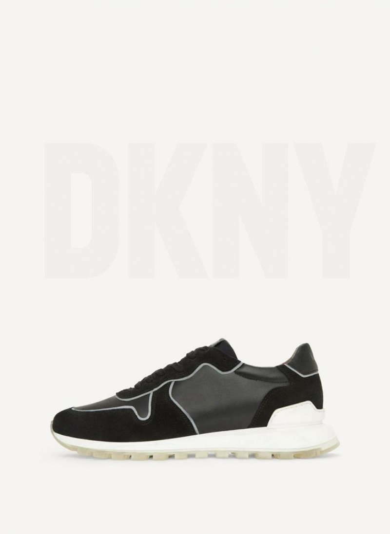 DKNY Runner Sneakers Herren Schwarz | Austria_D1606