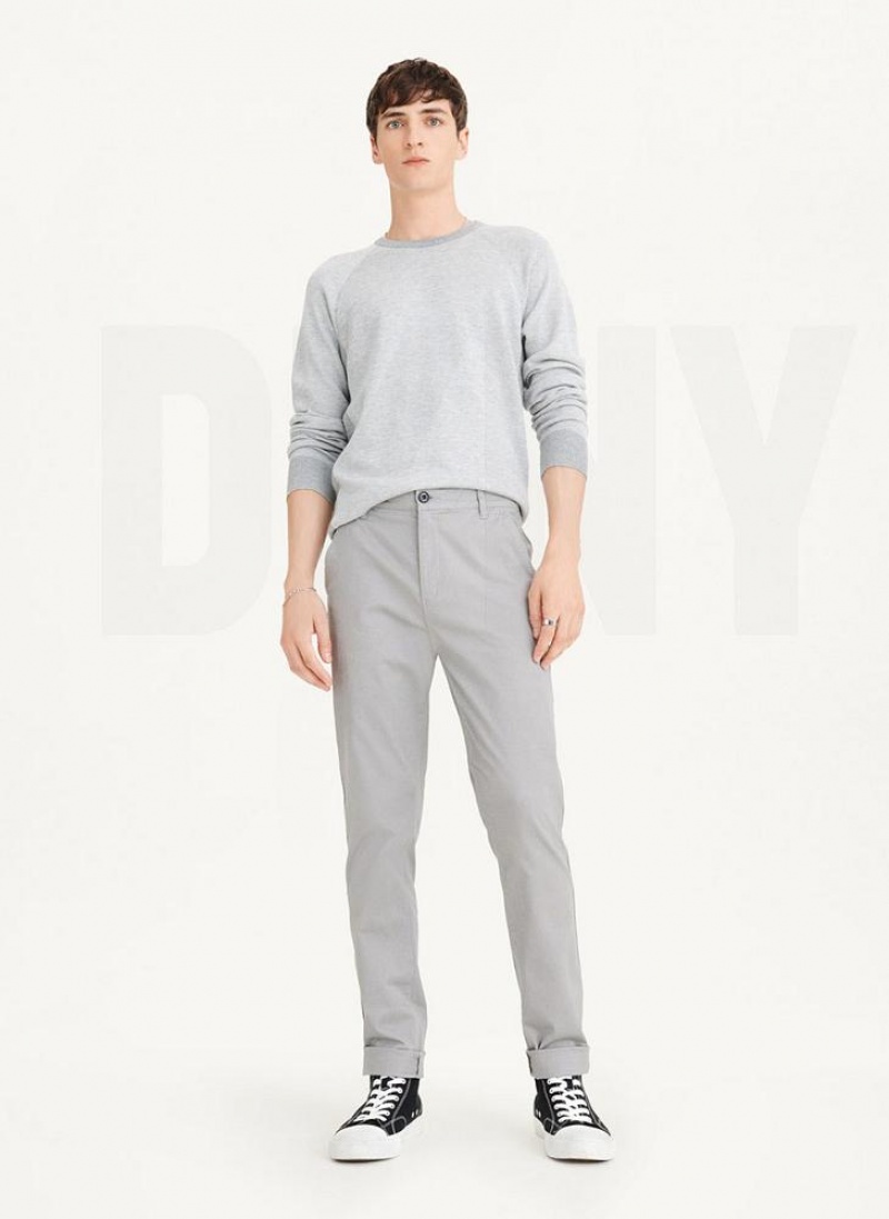 DKNY Schlank Chino Hose Herren Grau | Austria_D0566