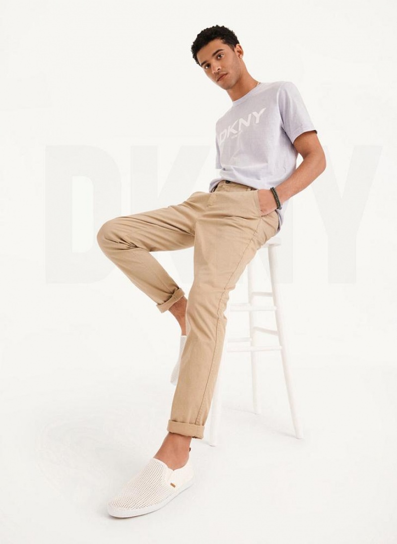 DKNY Schlank Chino Hose Herren Khaki | Austria_D1651