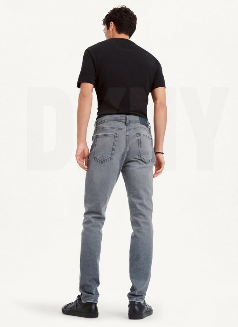 DKNY Schlank Grey Wash Jeans Herren Grau | Austria_D1241