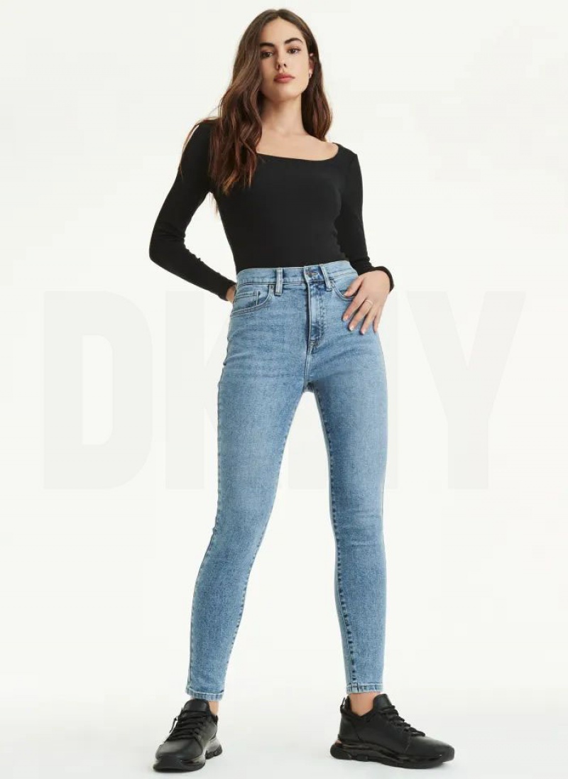 DKNY Schlank Jeans Damen Waschen | Austria_D1891