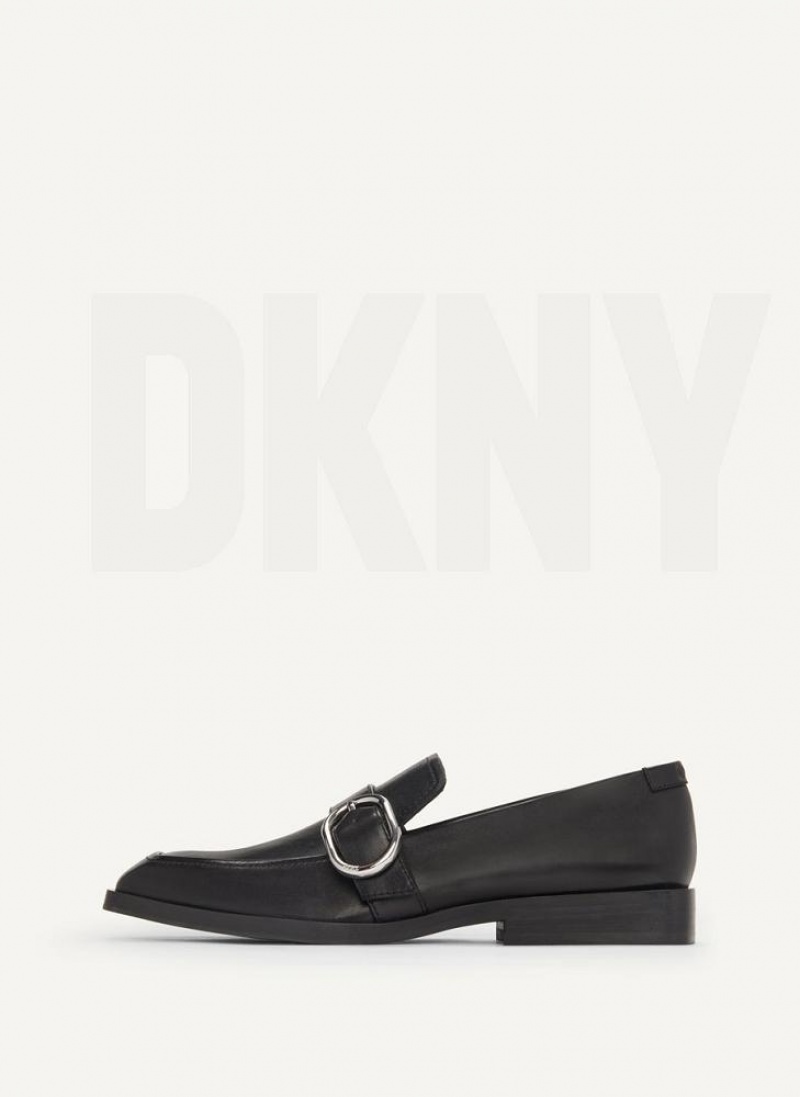 DKNY Schnallen Halbschuhe Damen Schwarz | Austria_D0529