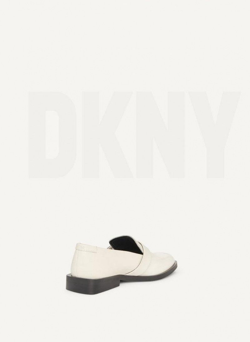 DKNY Schnallen Halbschuhe Damen Weiß | Austria_D0254