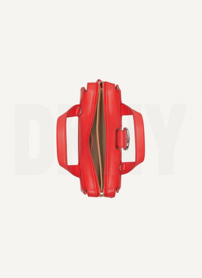 DKNY Schnallen Umhängetasche Damen Rot | Austria_D0546