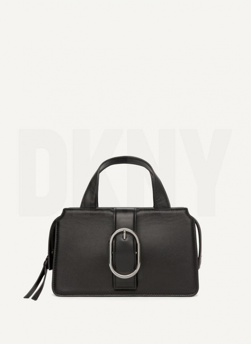 DKNY Schnallen Umhängetasche Damen Schwarz | Austria_D0896