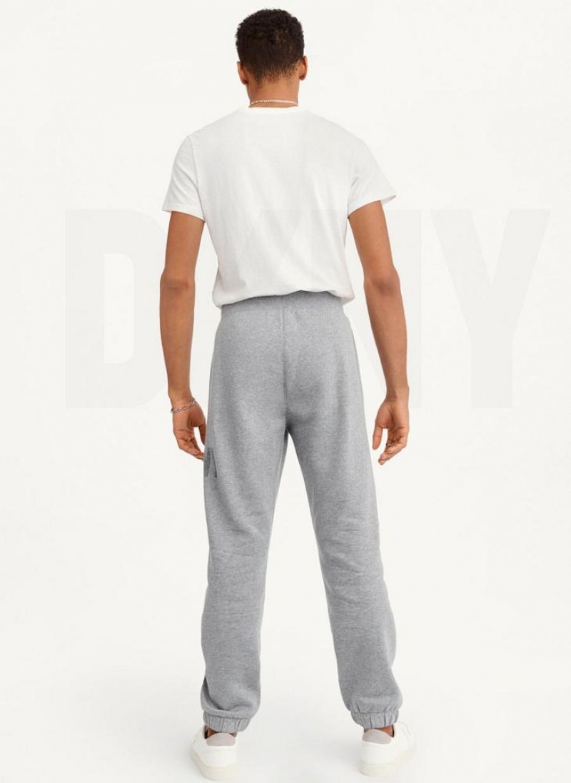 DKNY Shadow Logo Jogginghose Herren Grau | Austria_D0161