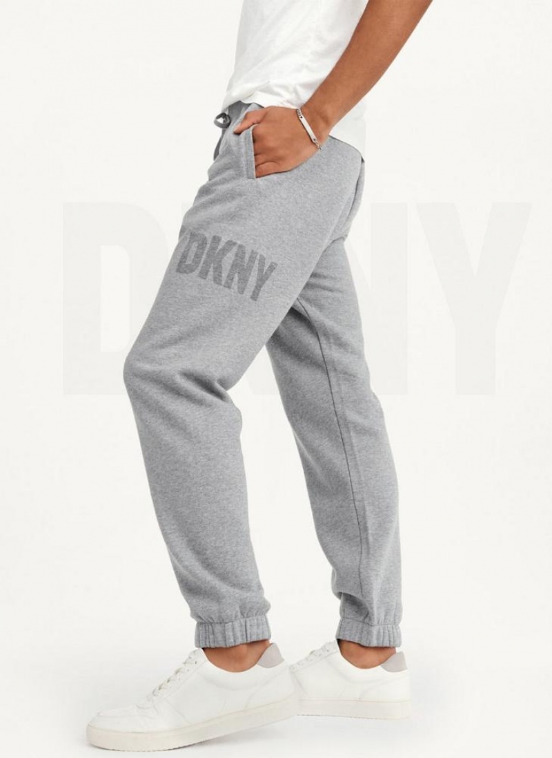 DKNY Shadow Logo Jogginghose Herren Grau | Austria_D0161