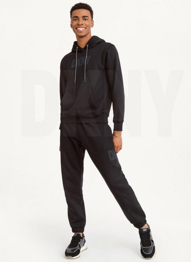 DKNY Shadow Logo Jogginghose Herren Schwarz | Austria_D1416