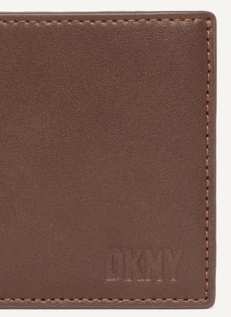 DKNY Side Fold Geldbörse Herren Braun | Austria_D1043