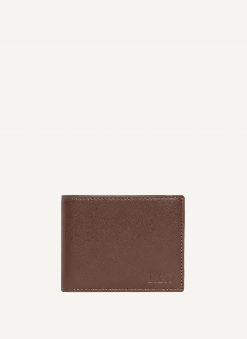 DKNY Side Fold Geldbörse Herren Braun | Austria_D1043