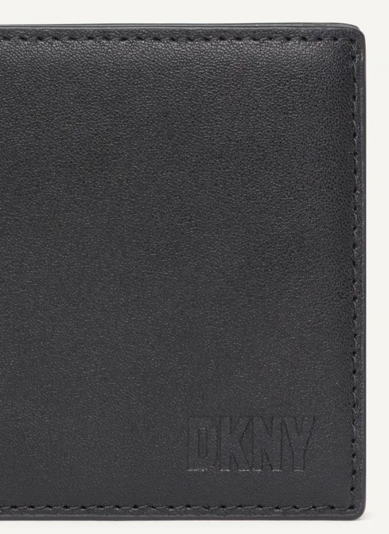 DKNY Side Fold Geldbörse Herren Schwarz | Austria_D1113