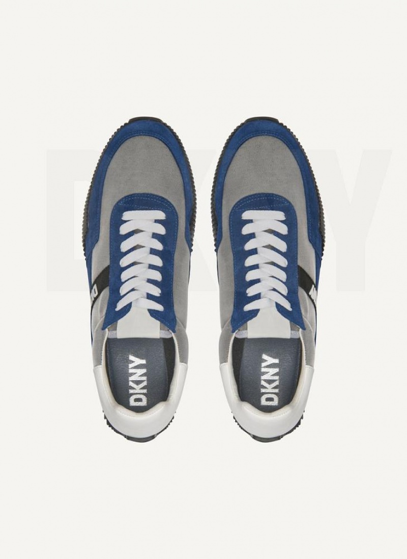 DKNY Side Logo Sneakers Herren Hellblau | Austria_D1918