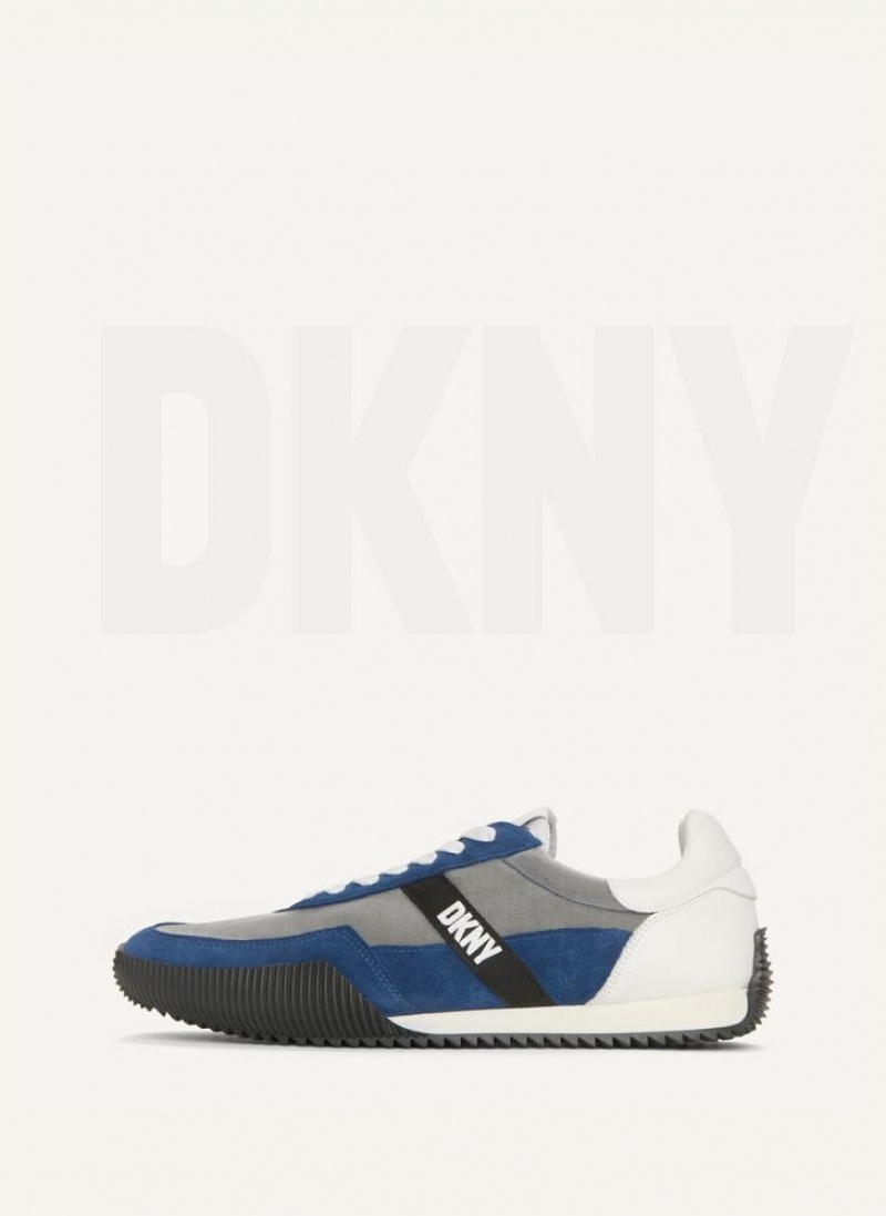 DKNY Side Logo Sneakers Herren Hellblau | Austria_D1918