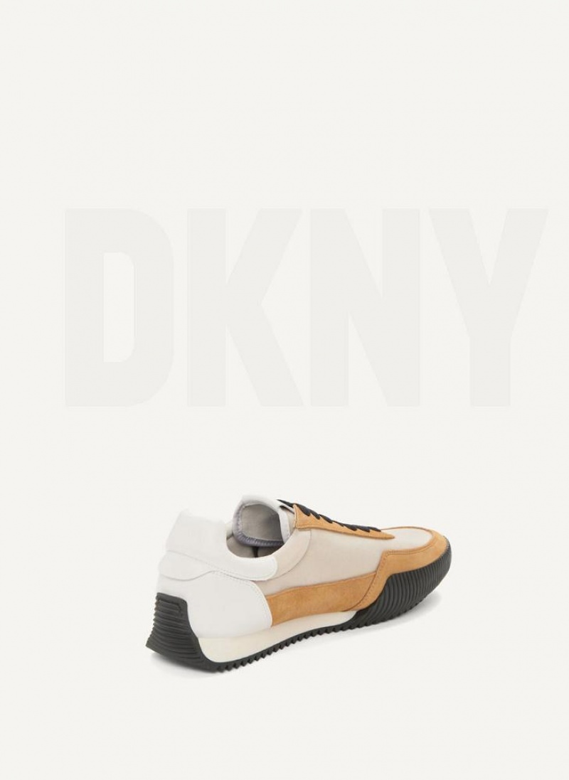 DKNY Side Logo Sneakers Herren Khaki | Austria_D1352