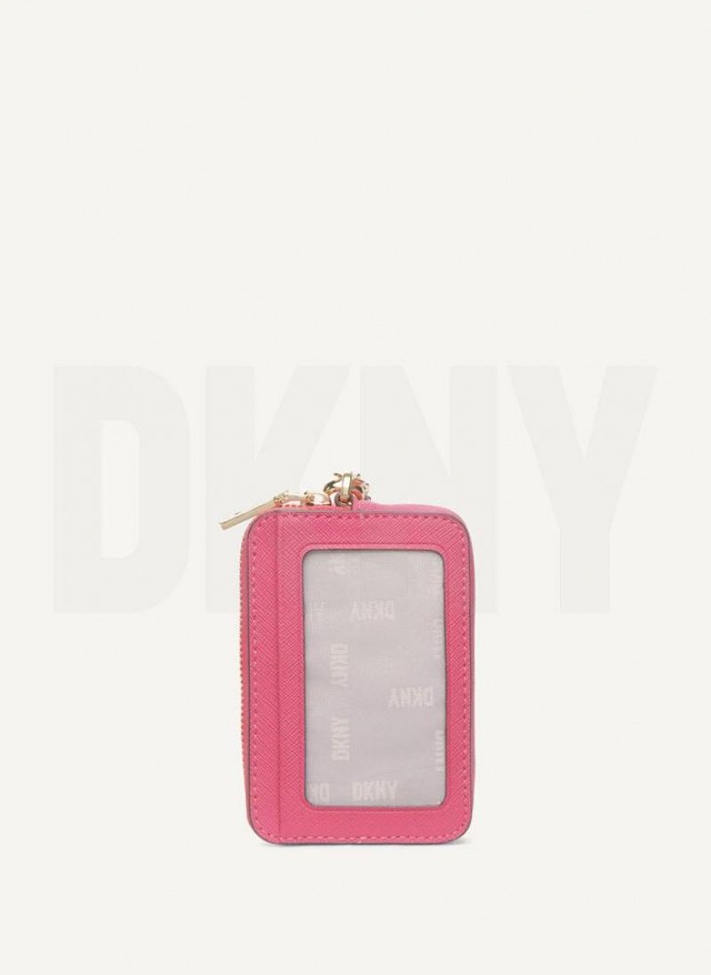 DKNY Sidney Card Pouch Geldbörse Damen Rosa | Austria_D1400