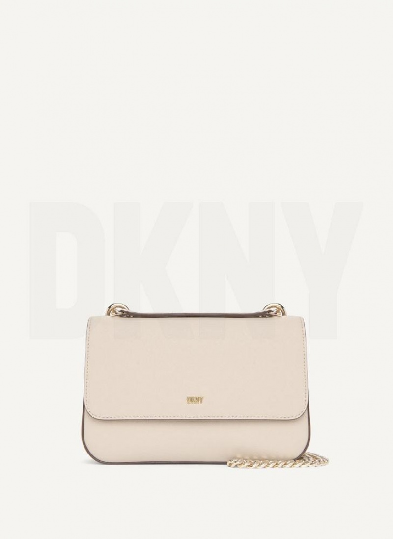 DKNY Sina Flap Schultertasche Damen Grau | Austria_D0910