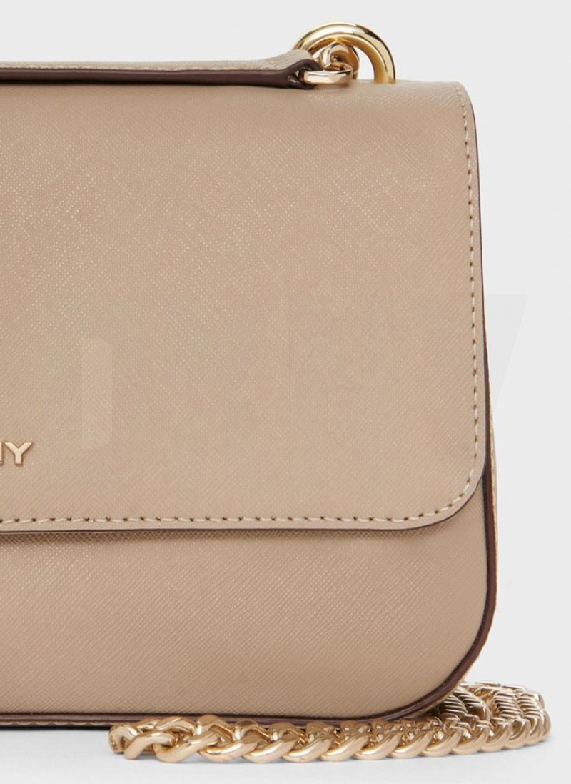 DKNY Sina Flap Schultertasche Damen Khaki | Austria_D0332